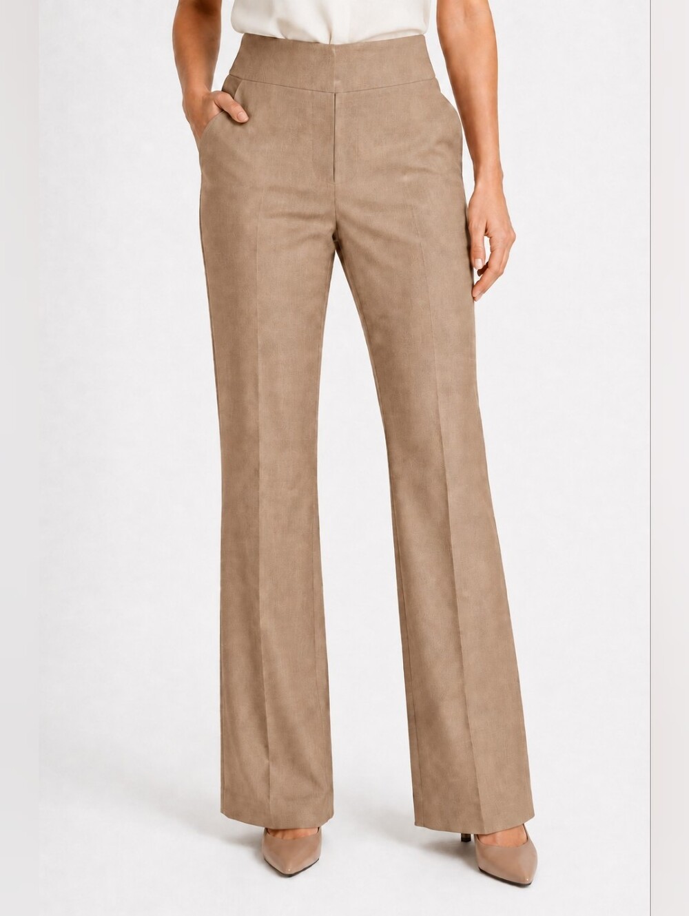 The Limited Cassidy Fit Size 6 Caramel Beige Bootcut Dress Pants officewear chic